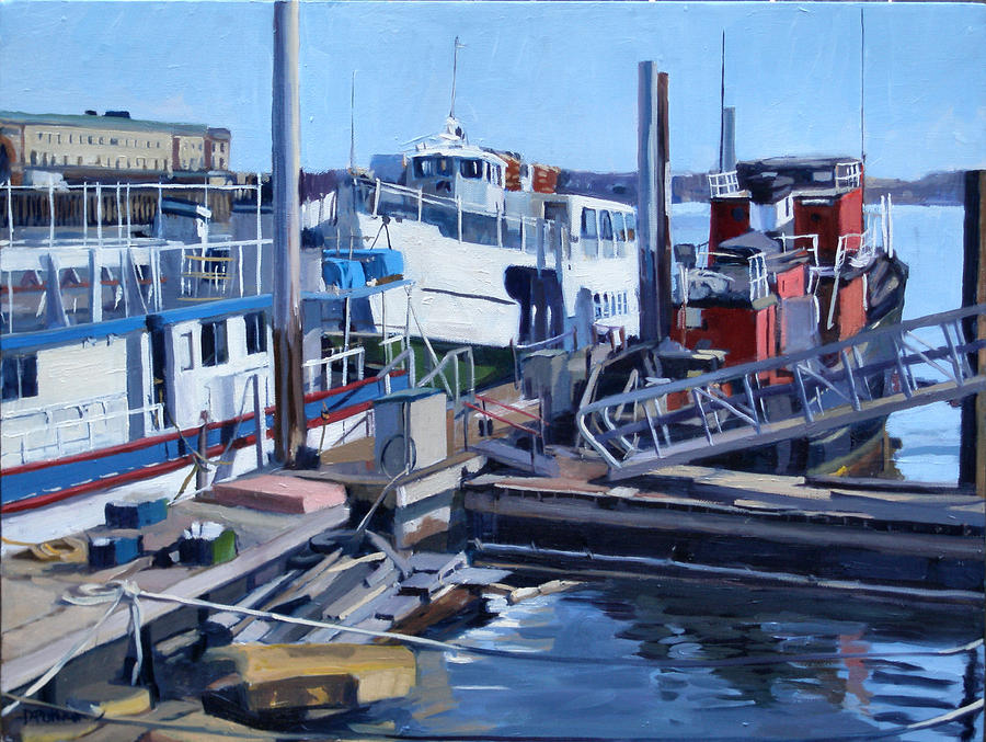 Seaport Ave Painting by Deb Putnam