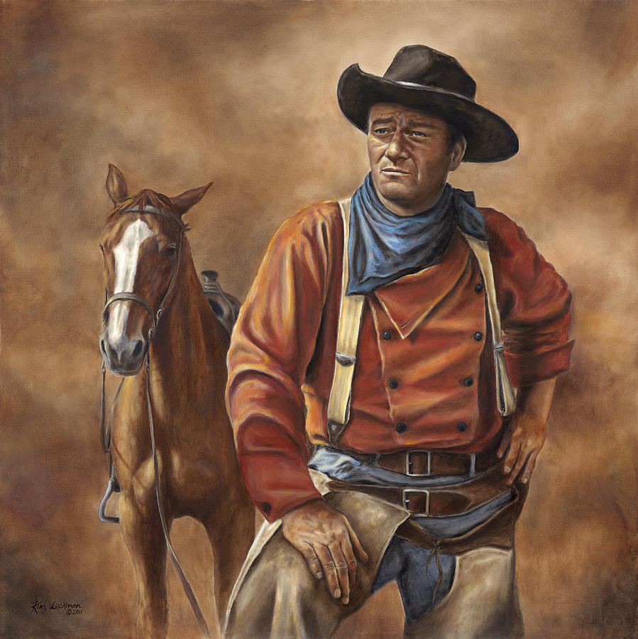 John Wayne Painting - Searching by Kim Lockman