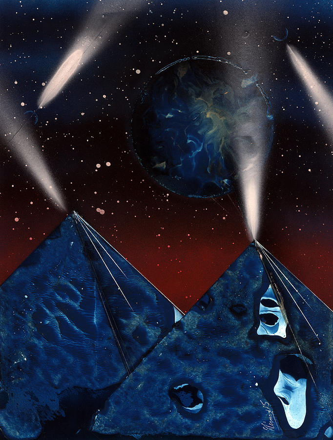 Lights Painting - Searchlights by Jason Girard Lights Painting - Searchlights by Jason Girard