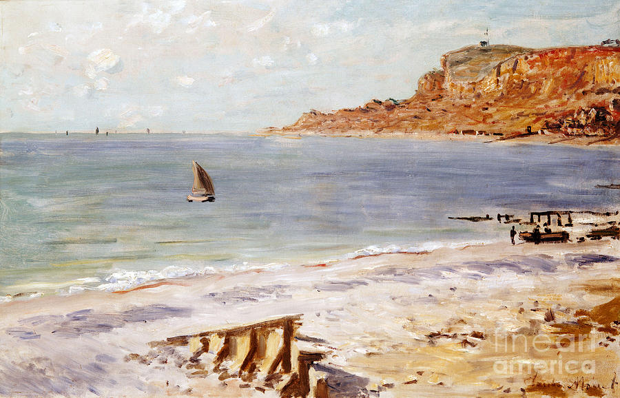 Seascape at Sainte Adresse  Painting by Claude Monet