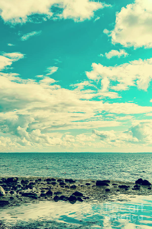 Seascape cloudscape instagramlike Photograph by Antony McAulay