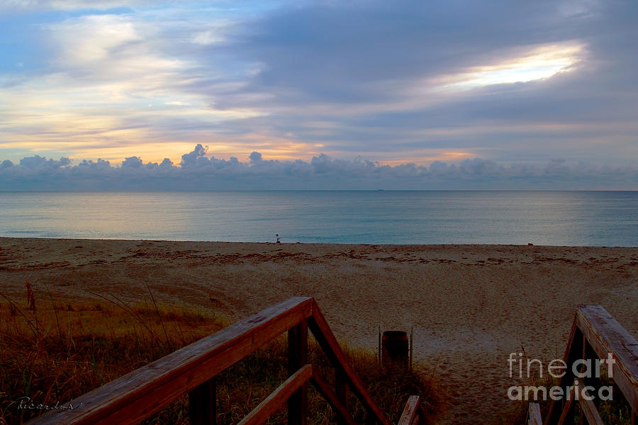 Seascape Dawn Morning Splendor Juno Beach Florida B2 Photograph by Ricardos Creations