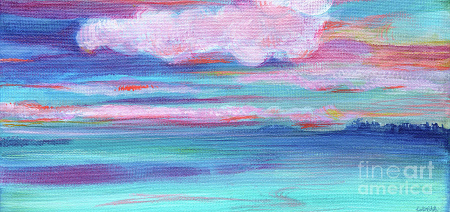 Seascape Fantasy Painting by Priscilla Batzell Expressionist Art Studio Gallery
