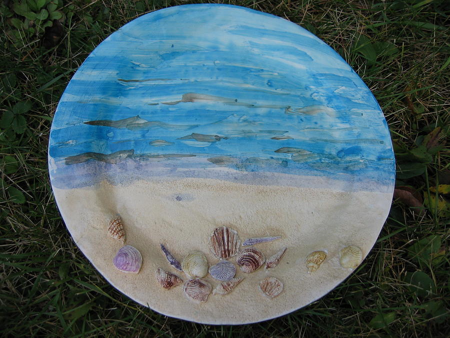 Beach Ceramic Art - Seascape by Julia Van Dine