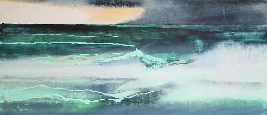 Abstract Painting - Seascape by Lou Gibbs
