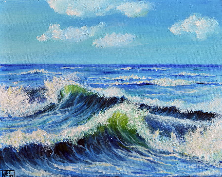 Seascape Painting - SEASCAPE no.3 by Teresa Wegrzyn