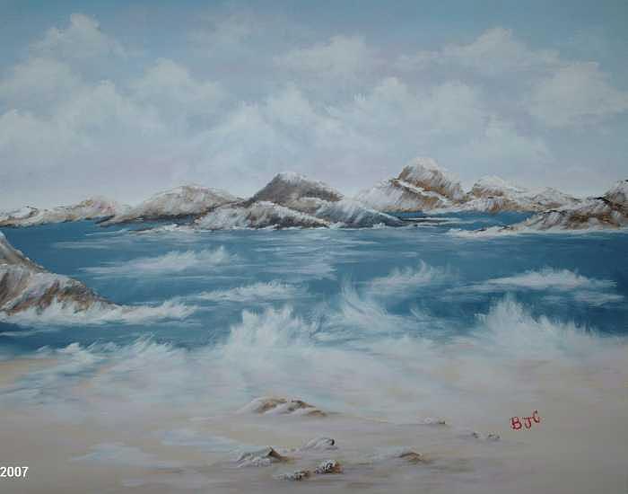 Seascape Number One Painting by Brenda Coster