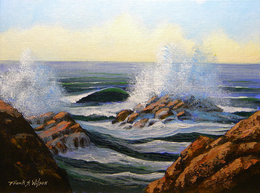 Seascape Painting - Seascape Study 1 by Frank Wilson