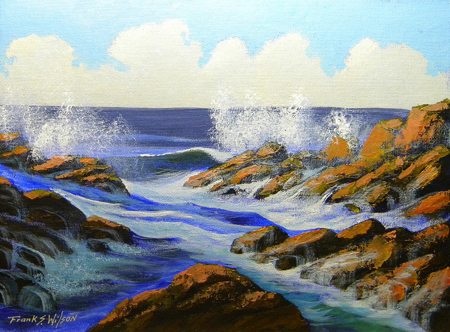 Seascape Painting - Seascape Study 2 by Frank Wilson