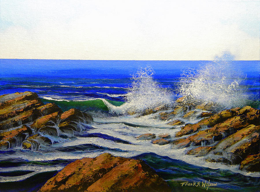Seascape Painting - Seascape Study 4 by Frank Wilson