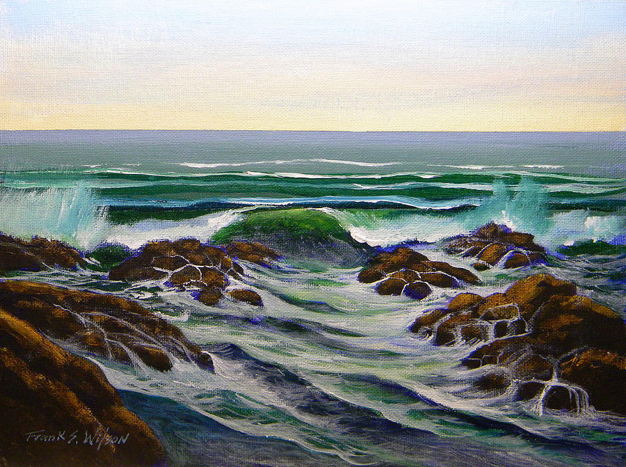 Seascape Painting - Seascape Study 6 by Frank Wilson