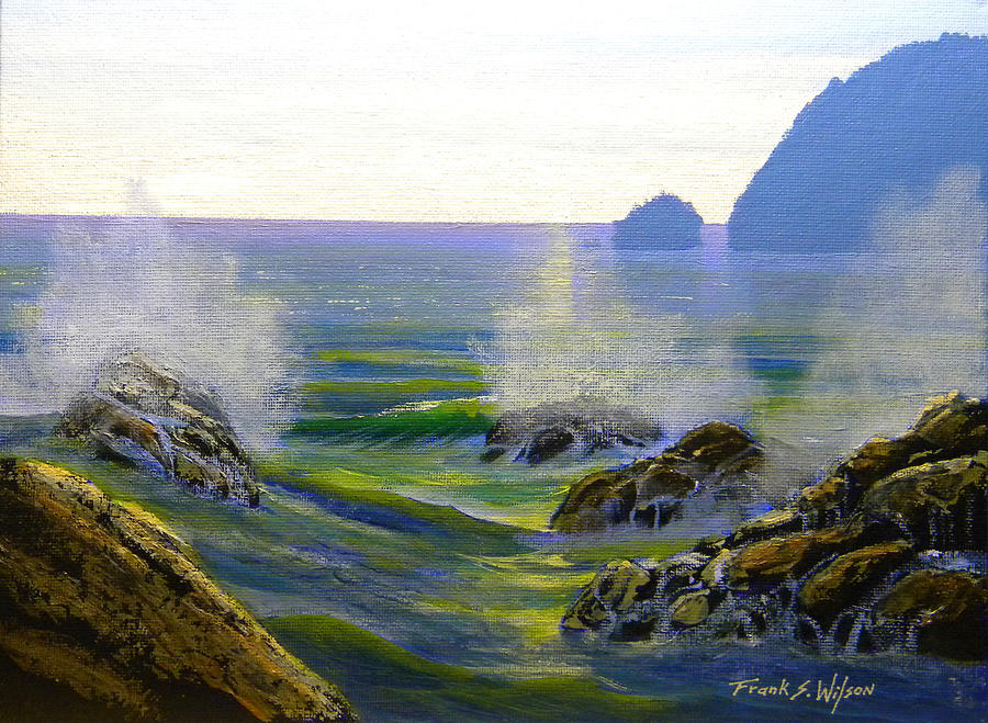 Seascape Painting - Seascape Study 7 by Frank Wilson