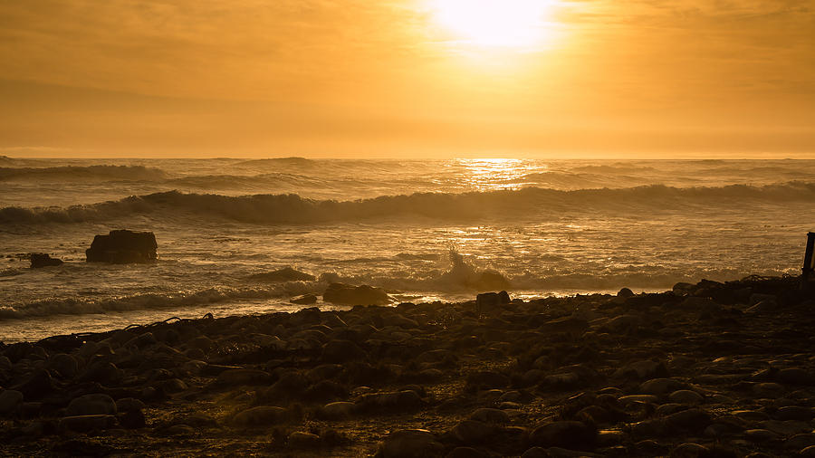Seascape sunset Photograph by Claudio Maioli