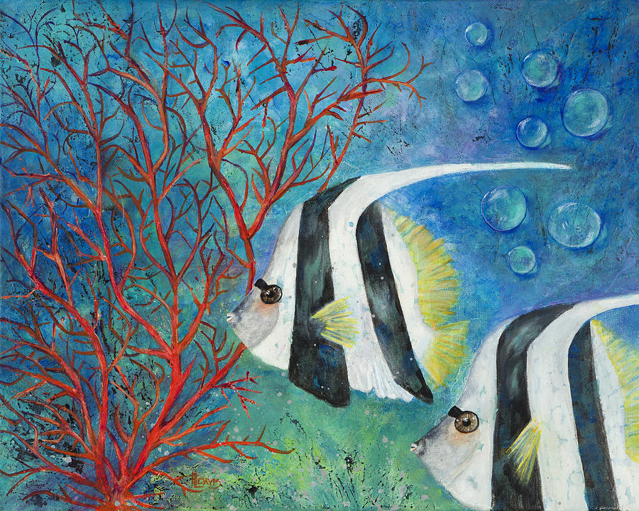 Underwater Painting - Seascape by Terri Davis Underwater Painting - Seascape by Terri Davis
