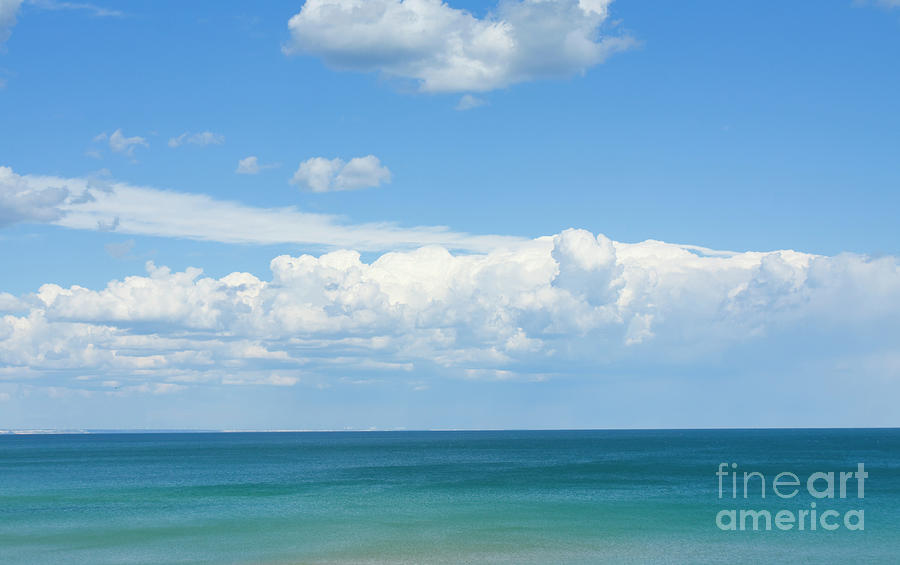 Seascape with clouds Photograph by Irina Afonskaya
