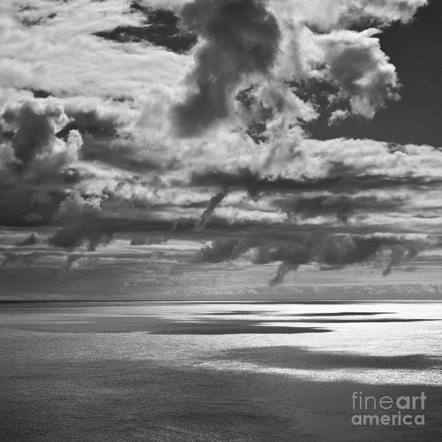 Seascape with dangly clouds Photograph by Paul Davenport