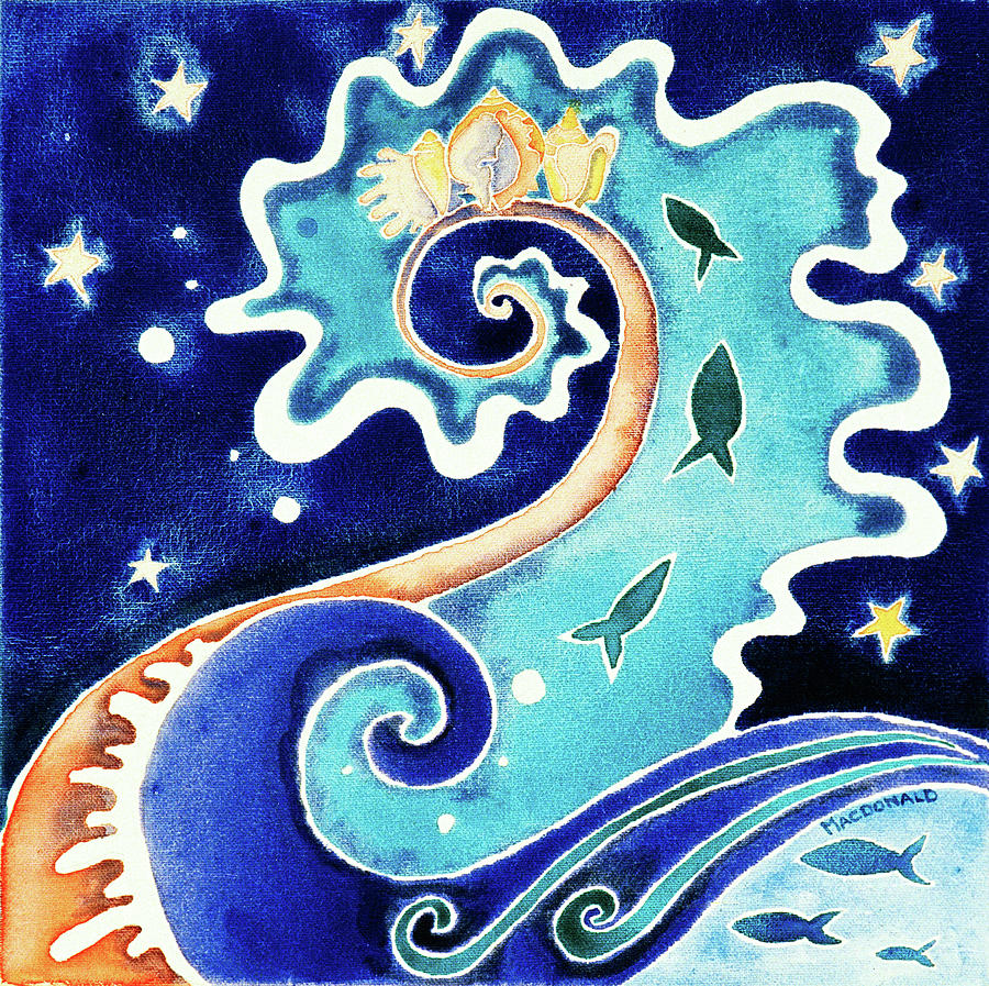 Seashell Fantasy Painting by Lory MacDonald