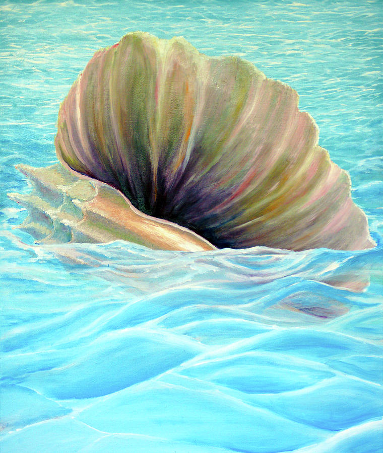 Seashell Painting by Medea Ioseliani