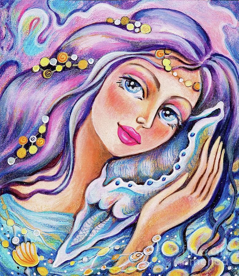 Seashell Reverie Painting by Eva Campbell