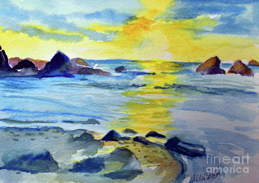 Seashore Painting by Allison Ashton