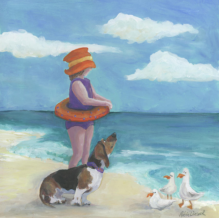 Beach Painting - Seaside 3 by Robin Wiesneth