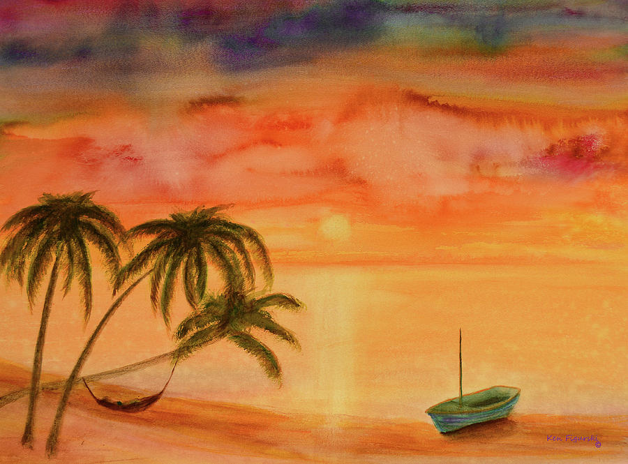 Key Painting - Seaside Bliss by Ken Figurski