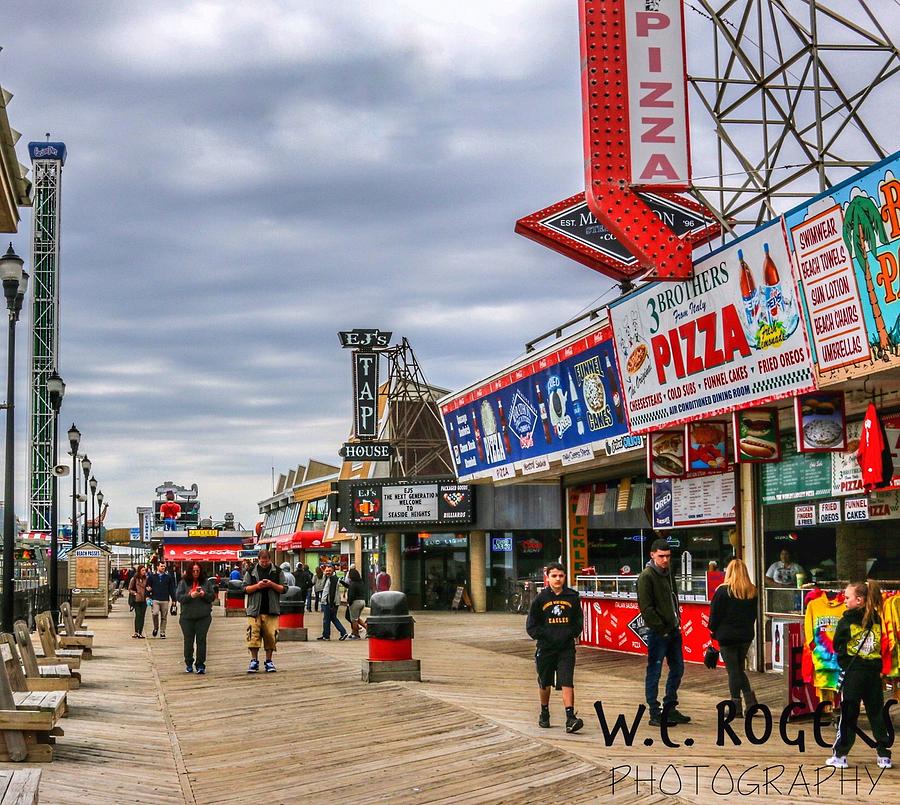 Seaside Boardwalk Photograph by William E Rogers - Fine Art America