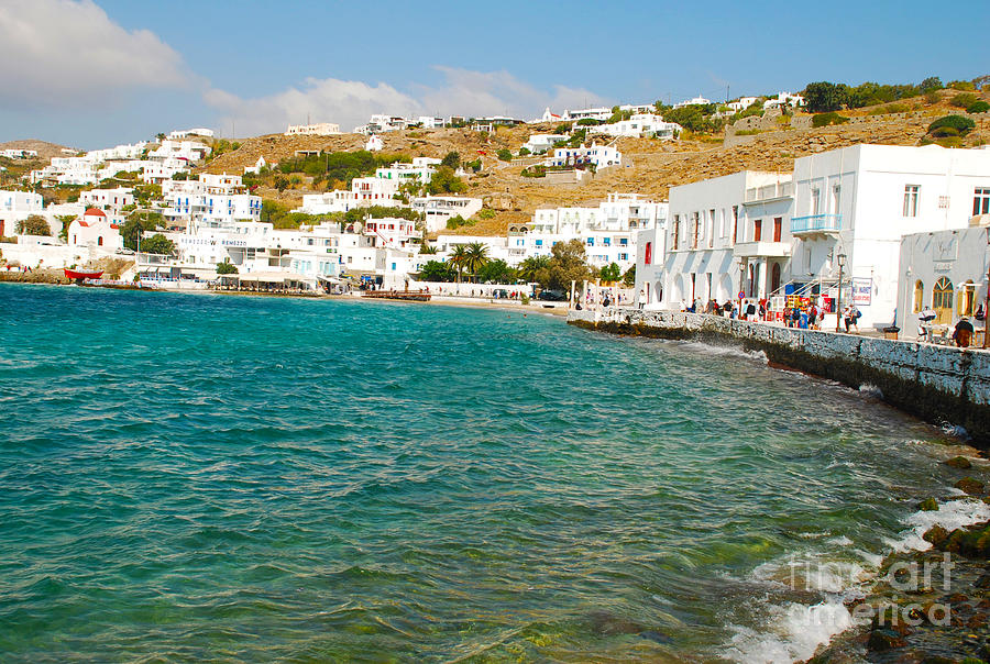 Seaside Buildings on Mykonos Island Greece Photograph by Just Eclectic ...