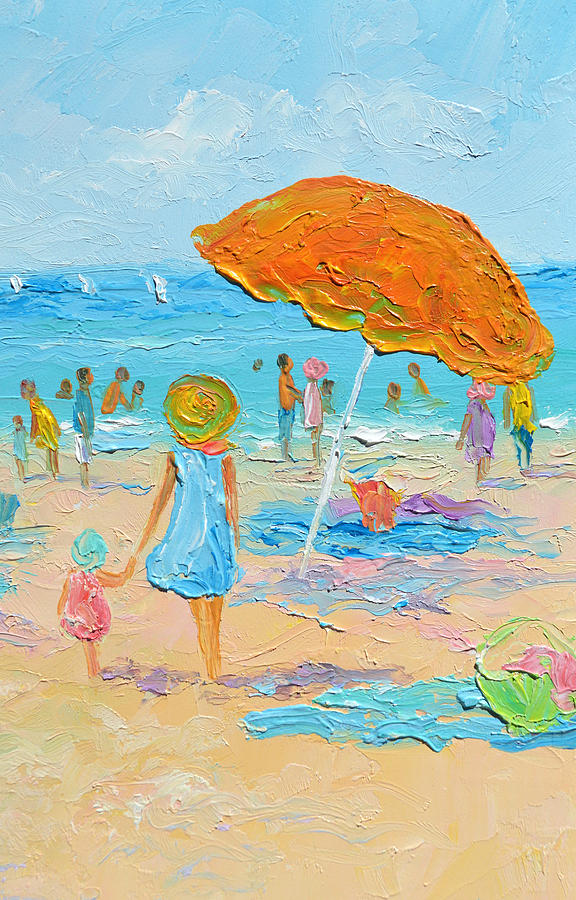 Seaside days Painting by Jan Matson
