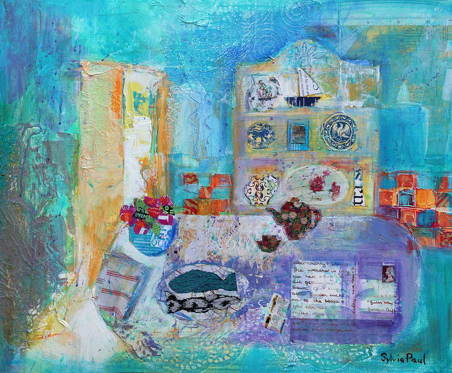 Seaside Kitchen Painting by Sylvia Paul