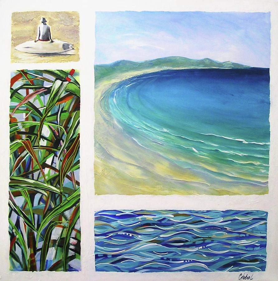 Abstract Painting - Seaside Memories by Chris Hobel