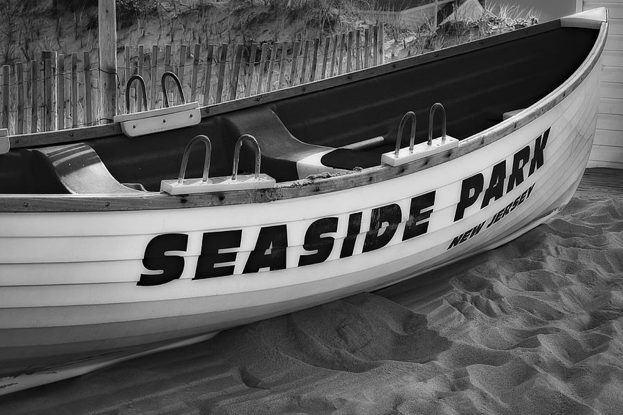Seaside Park New Jersey BW Photograph by Susan Candelario