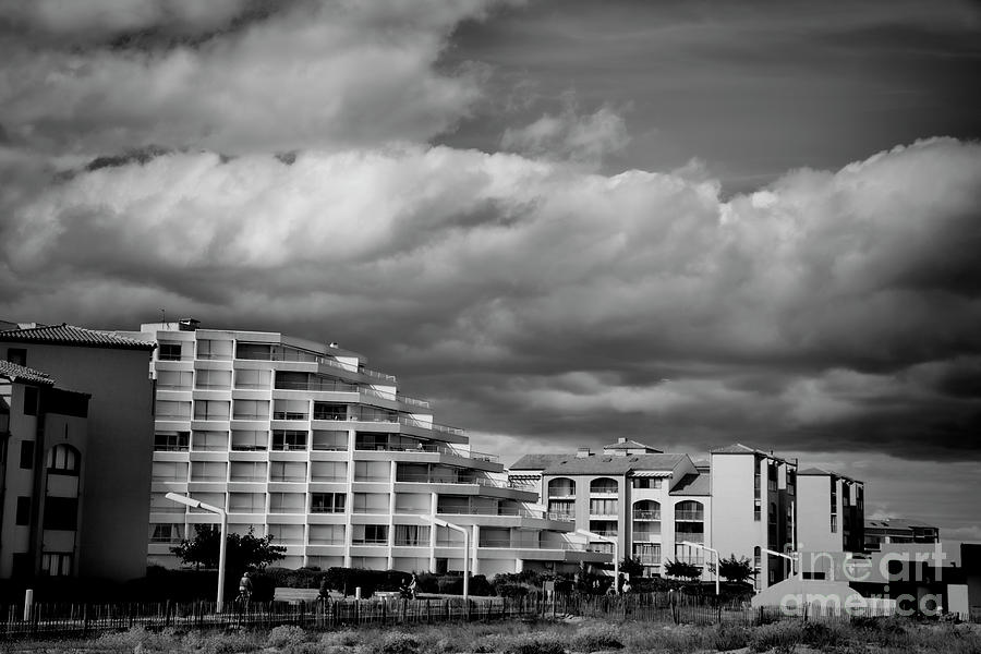Seaside Resort Canet Southern France Architecture Beach Front Photograph by Chuck Kuhn
