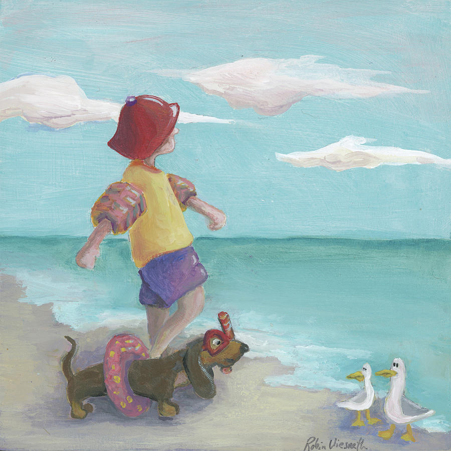 Seaside Painting by Robin Wiesneth