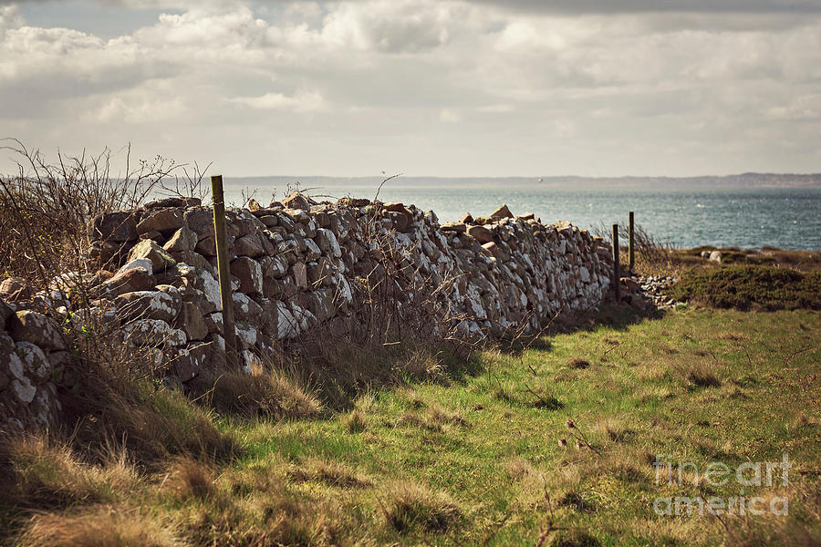 Seaside stone wall Photograph by Sophie McAulay