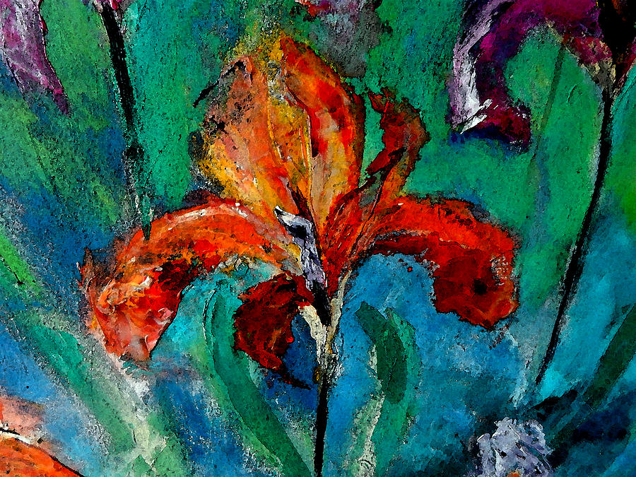 Season of Iris Painting by Lisa Kaiser