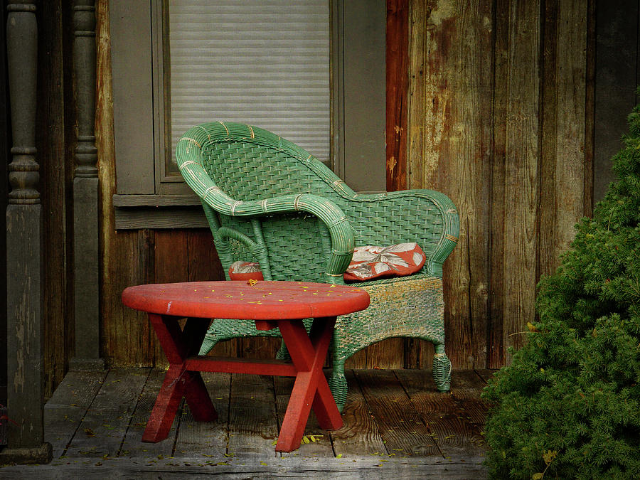 Seasonal Seat - 365-269 Photograph by Inge Riis McDonald