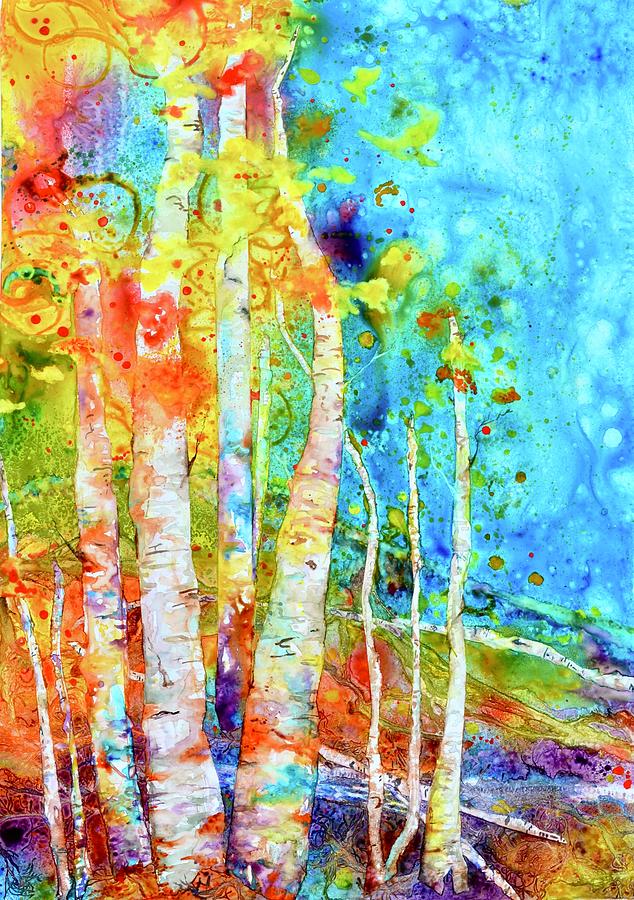 Seasonal Stream Of Consciousness Painting by Beverley Harper Tinsley