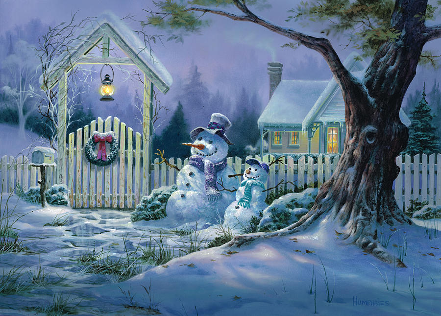 Michael Humphries Painting - Seasons Greeters by Michael Humphries