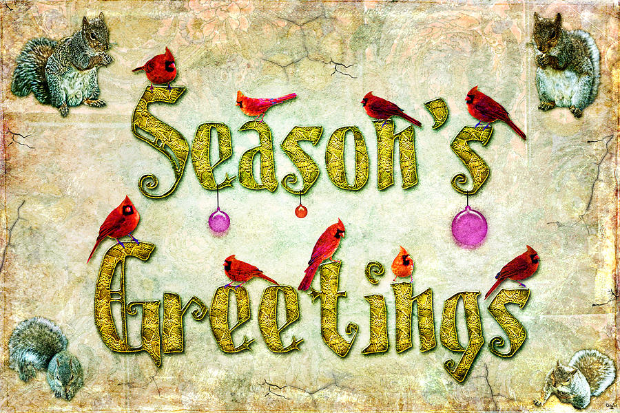 Seasons Greetings Card Photograph by Chris Lord