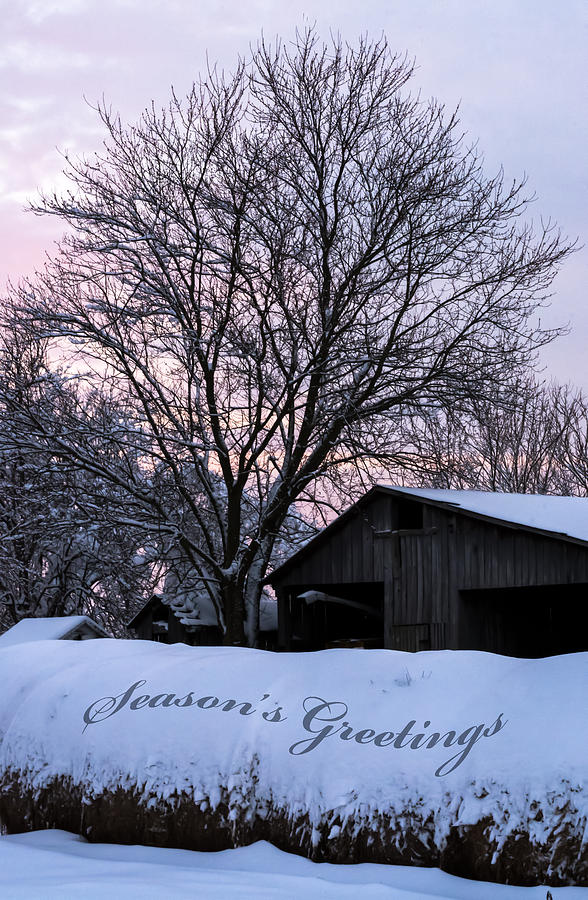 Seasons Greetings - Farm Photograph by Holden The Moment