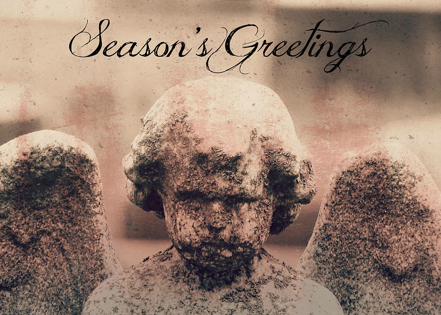 Christmas Photograph - Seasons Greetings Grumpling by Dark Whimsy