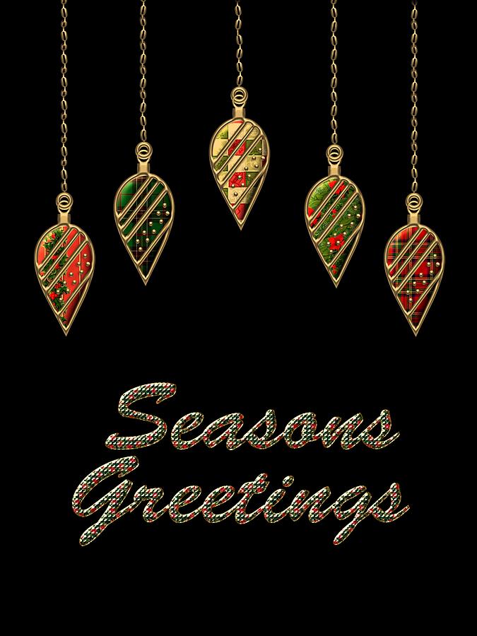 Seasons Greetings Merry Christmas Digital Art by Movie Poster Prints