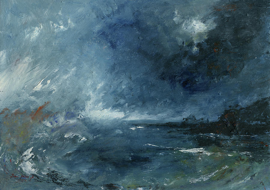 Abstract Painting - Seastorm by Juan Bosco