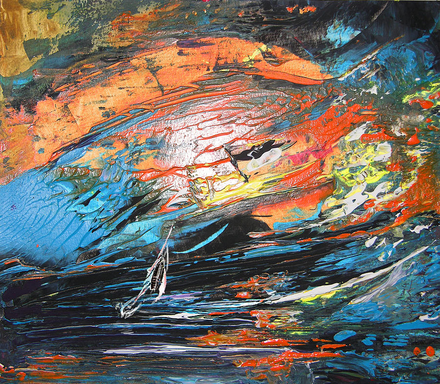 Seastorm Painting by Miki De Goodaboom