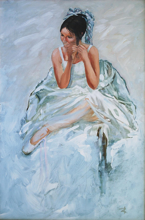 Seated dancer Painting by Rick Nederlof