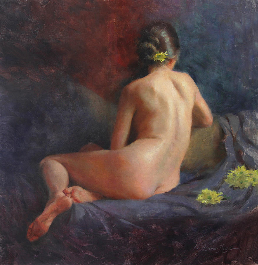 Nude Painting - Seated Figure by Anna Rose Bain