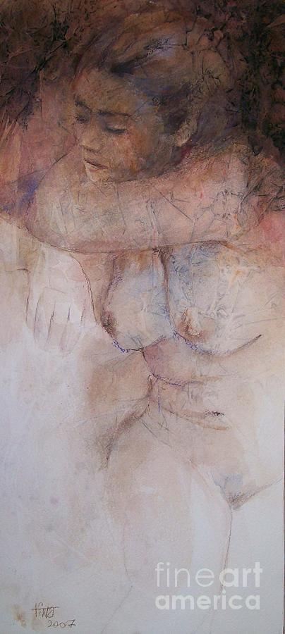 Figurative Painting - Seated figure by Tina Siddiqui Figurative Painting - Seated figure by Tina Siddiqui