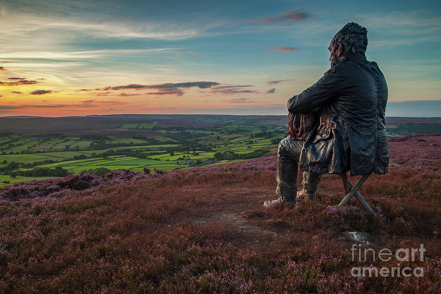 Seated Man, North York Moors Photograph by Martin Williams