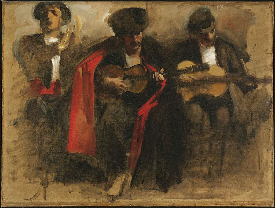 Seated Musicians for El Jaleo Painting by John Singer